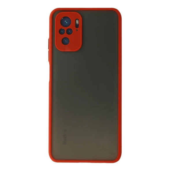 Xiaomi Redmi Note 10 Kılıf Montreal Silikon Kapak - Kırmızı ürün görseli 1