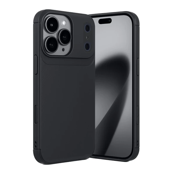 İphone 17 Pro Max Auto Focus Karbon Kapak - Siyah ürün görseli 1