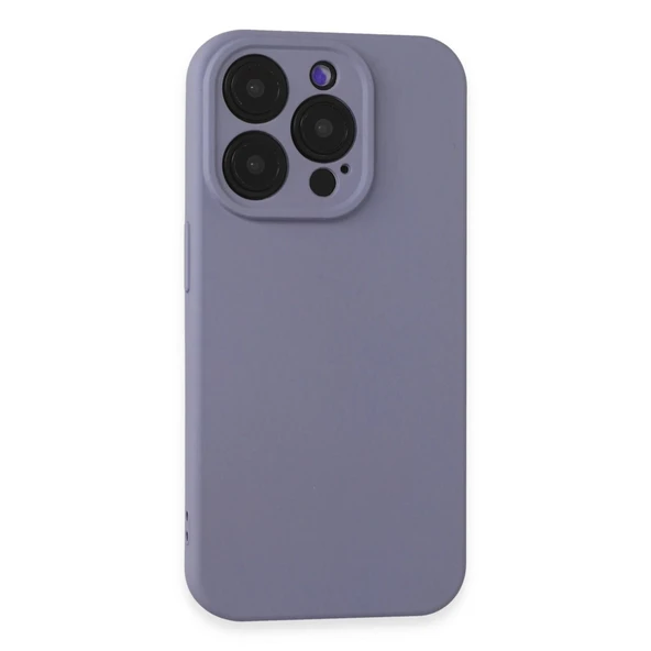 İphone 15 Pro Max Kılıf Nano İçi Kadife Silikon - Lila ürün görseli 1