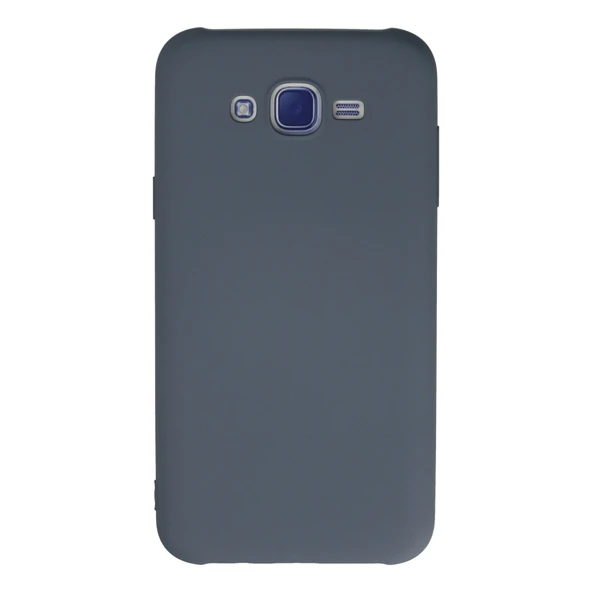 Samsung Galaxy J7 Kılıf Nano İçi Kadife Silikon - Gri ürün görseli 1