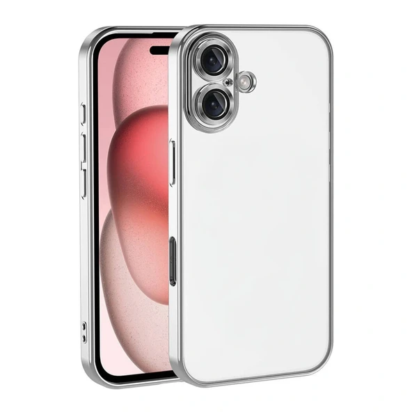 İphone 17 Razer Lensli Silikon - Gümüş ürün görseli 1