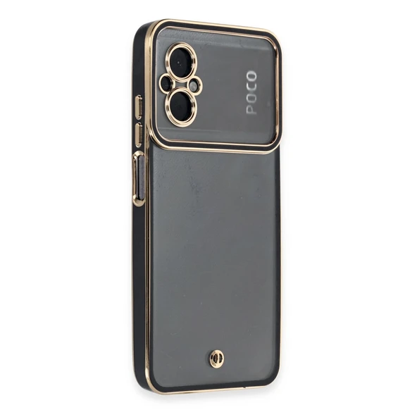 Xiaomi Poco M5 Kılıf Liva Lens Silikon - Siyah ürün görseli 1
