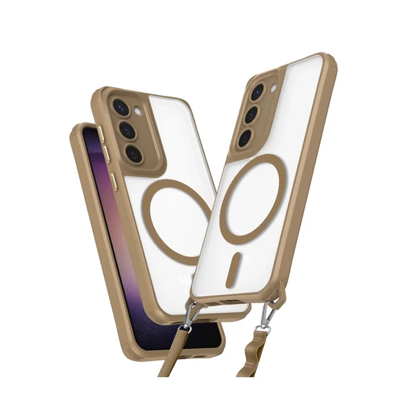 Samsung Galaxy S23 Kılıf Enka Magsafe Silikon Kılıf - Desert ürün görseli 1