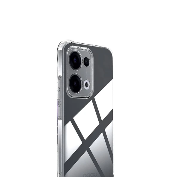 Oppo A6 Pro 4G Lüx Şeffaf Silikon - Şeffaf - Resim 2