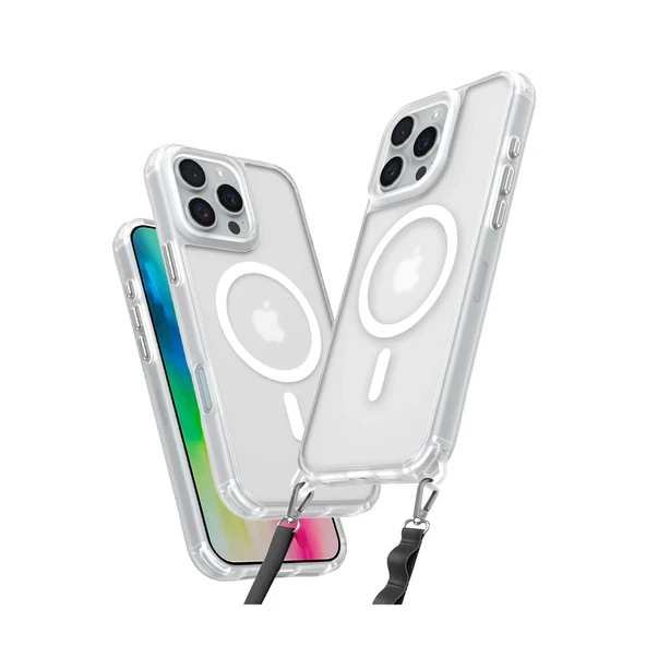 İphone 16 Pro Kılıf Enka Magsafe Silikon Kılıf - Şeffaf ürün görseli 1