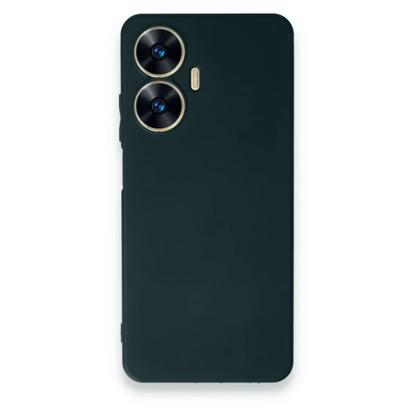 Realme C55 Kılıf First Silikon - Koyu Yeşil ürün görseli 1