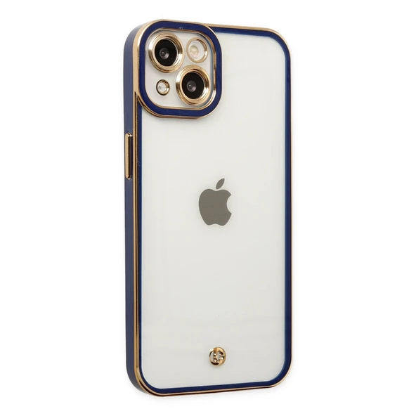 İphone 14 Plus Kılıf Liva Lens Silikon - Mavi ürün görseli 1