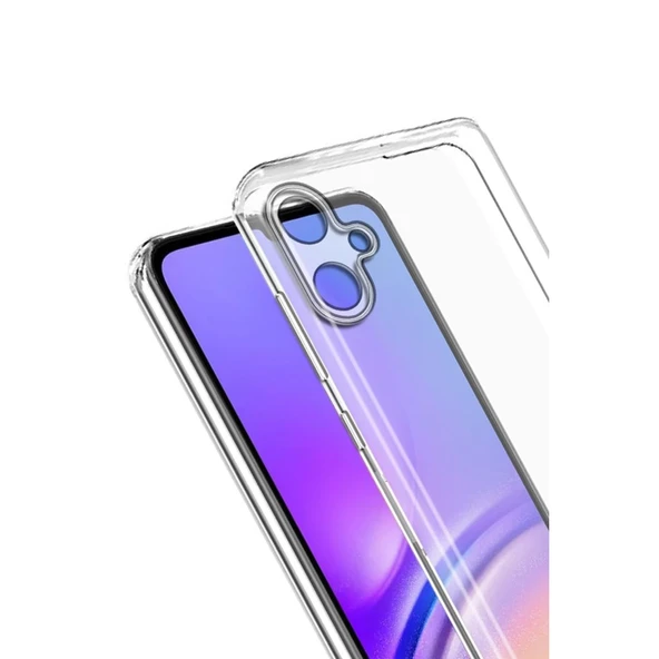 Samsung Galaxy A07 4G Lüx Şeffaf Silikon - Şeffaf - Resim 3