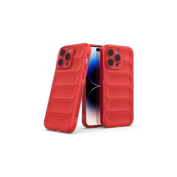 İphone 15 Pro Max Kılıf Optimum Silikon - Kırmızı - Resim 2