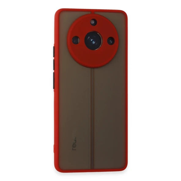 Realme 11 Pro Kılıf Montreal Silikon Kapak - Kırmızı ürün görseli 1
