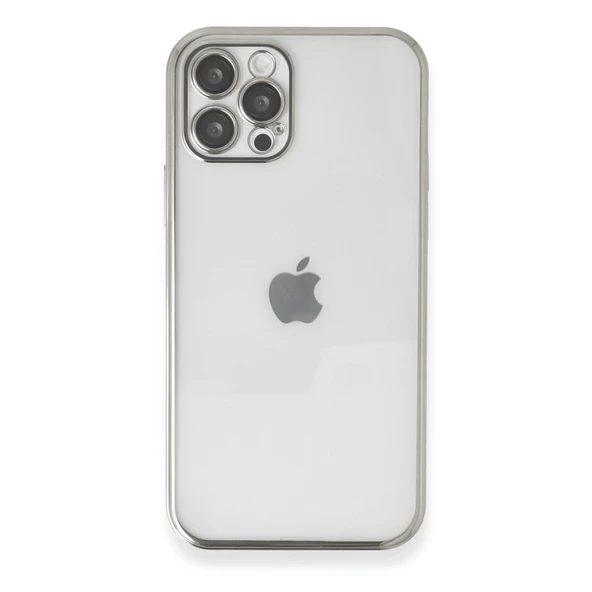 İphone 12 Pro Max Kılıf Razer Lensli Silikon - Gümüş ürün görseli 1