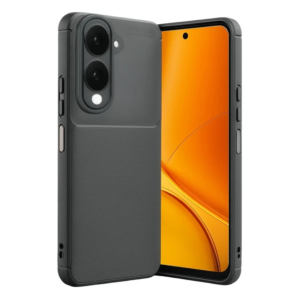 Vivo Y29S Auto Focus Karbon Kapak - Gri ürün görseli 1