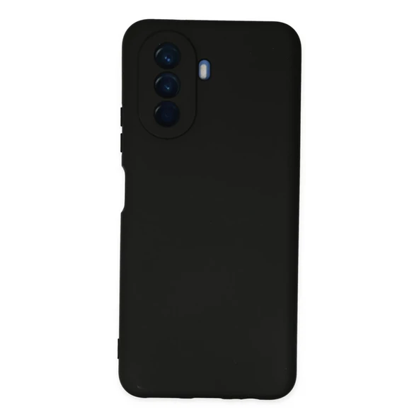 Huawei Nova Y70 Kılıf Nano İçi Kadife Silikon - Siyah ürün görseli 1