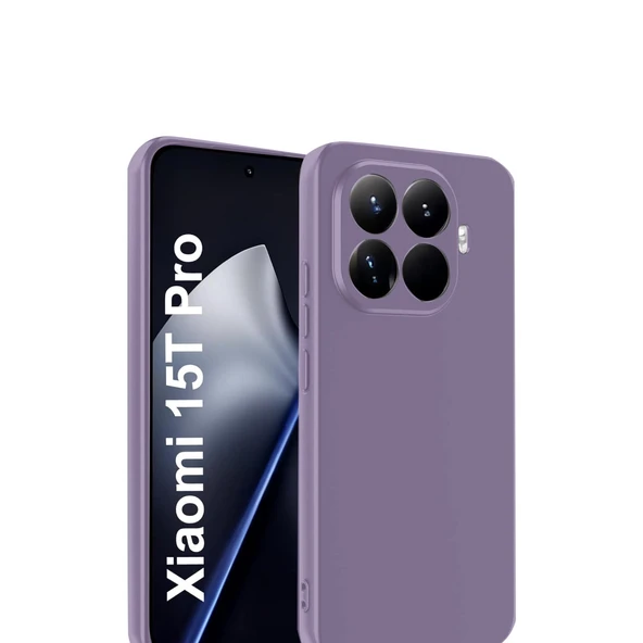Xiaomi Mi 15T Pro First Silikon - Lila - Resim 2