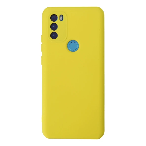 General Mobile Gm 21 Plus Kılıf Nano İçi Kadife Silikon - Sarı ürün görseli 1