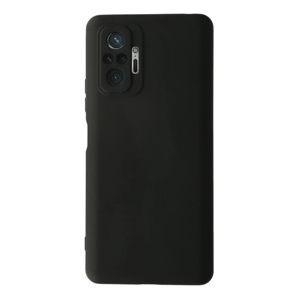 Xiaomi Redmi Note 10 Pro Kılıf Nano İçi Kadife Silikon - Siyah ürün görseli 1