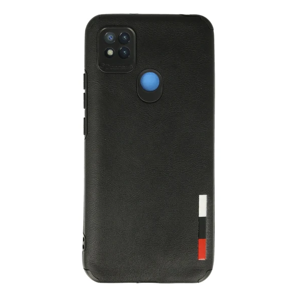Xiaomi Redmi 9C Kılıf Loop Deri Silikon - Siyah ürün görseli 1