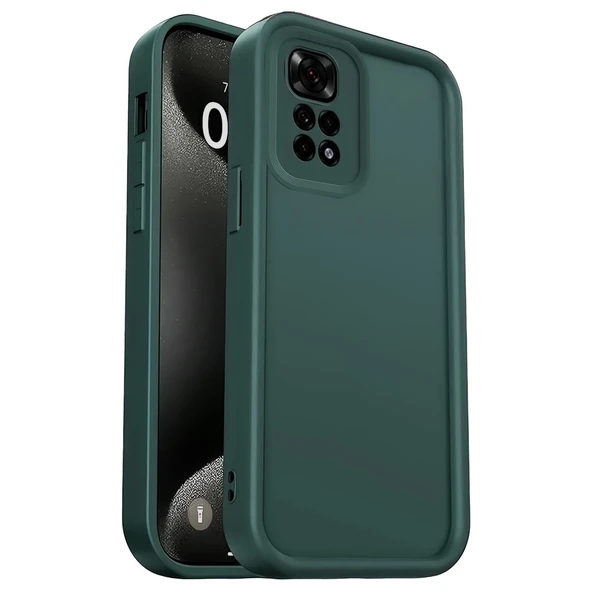 Xiaomi Redmi 10 2022 Kılıf Viera Silikon - Koyu Yeşil ürün görseli 1
