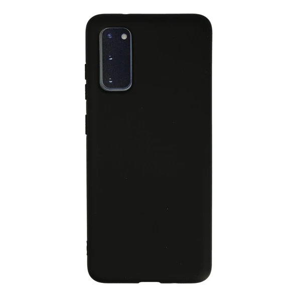 Samsung Galaxy S20 Kılıf Nano İçi Kadife Silikon - Siyah ürün görseli 1