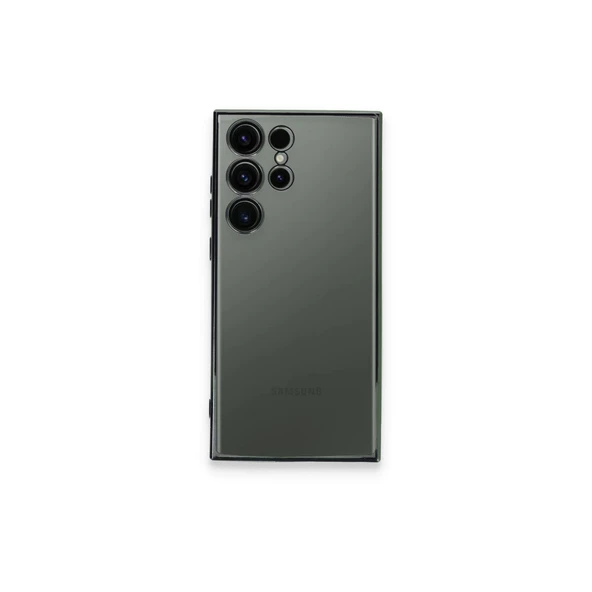 Samsung Galaxy S23 Ultra Kılıf Razer Lensli Silikon - Yeşil ürün görseli 1