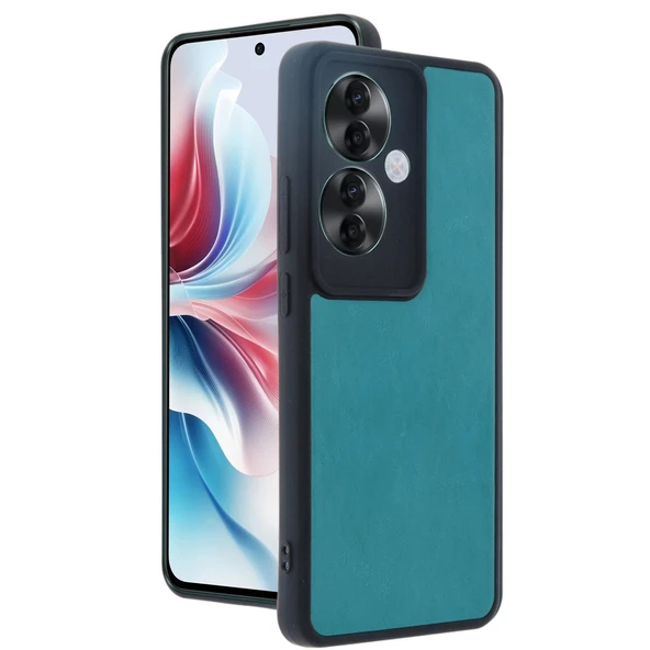 Oppo Reno 11F Kılıf Aras Deri Kapak - Açık Yeşil ürün görseli 1