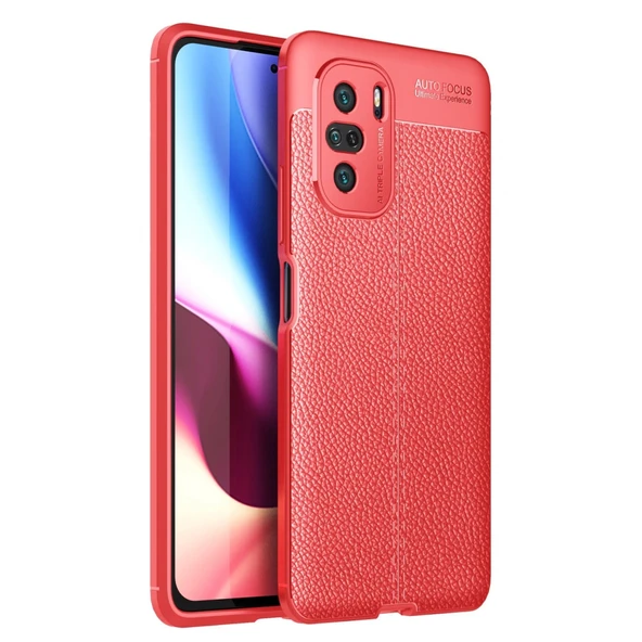 Xiaomi Poco F3 Kılıf Auto Focus Kapak - Kırmızı ürün görseli 1
