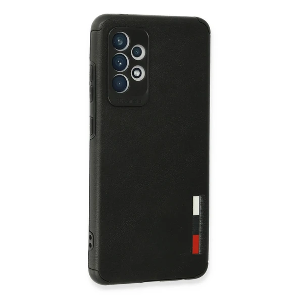 Samsung Galaxy A72 Kılıf Loop Deri Silikon - Siyah - Resim 3