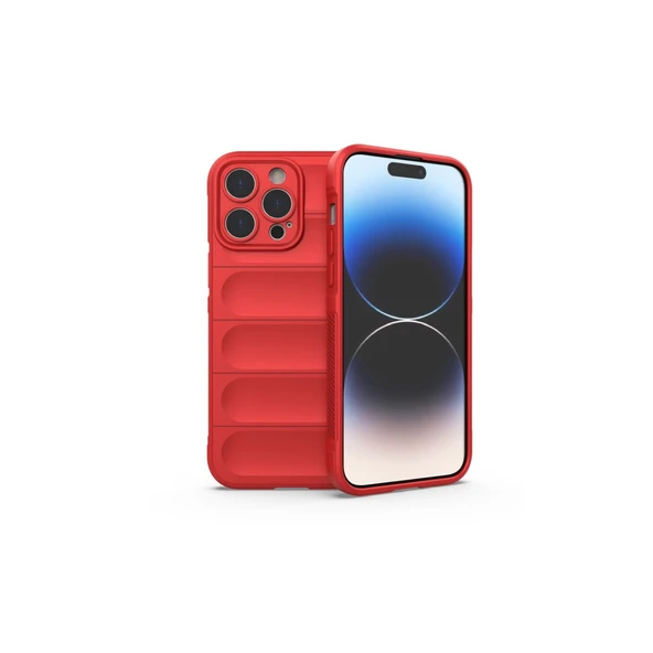 İphone 15 Pro Max Kılıf Optimum Silikon - Kırmızı ürün görseli 1