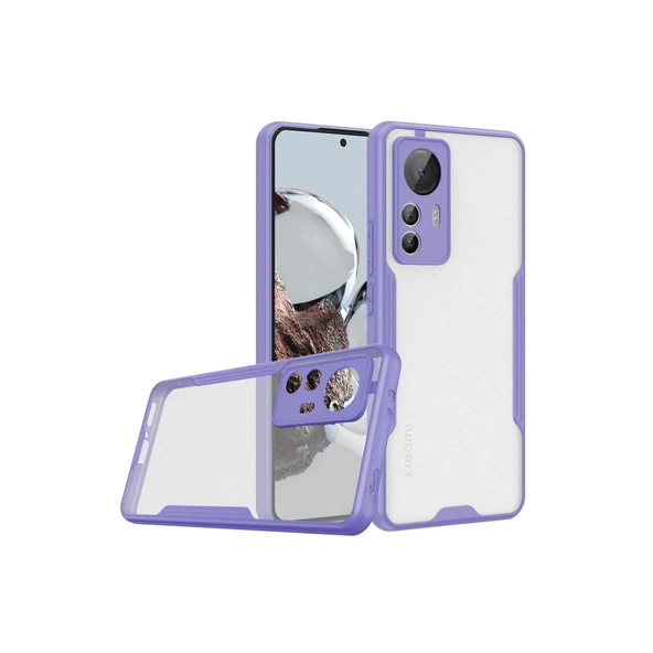 Xiaomi Mi 12T Kılıf Platin Silikon - Lila ürün görseli 1