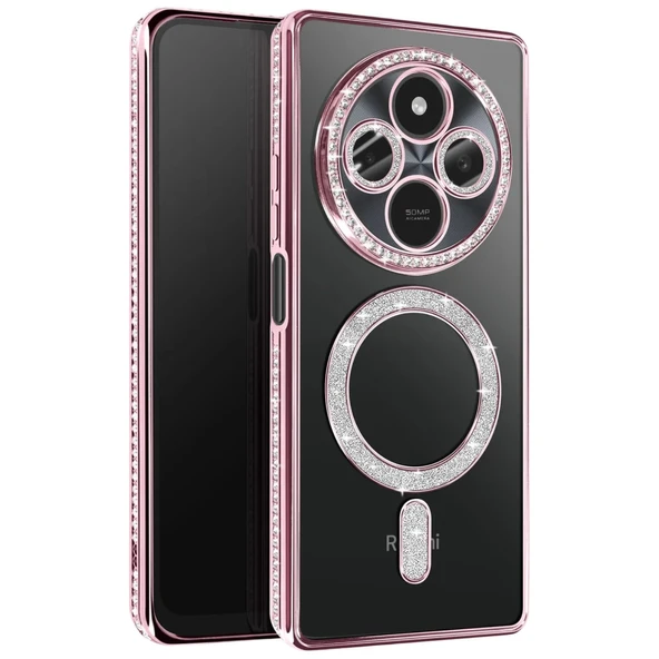 Xiaomi Redmi 14C Joke Simli Magneticsafe Kılıf - Pembe ürün görseli 1