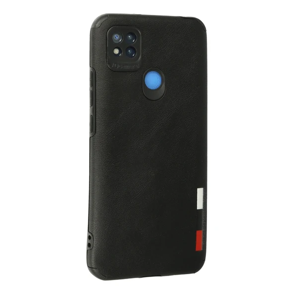 Xiaomi Redmi 9C Kılıf Loop Deri Silikon - Siyah - Resim 3