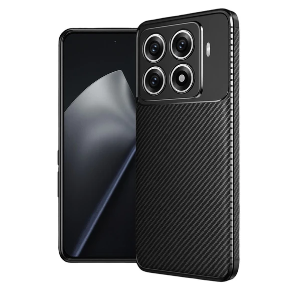 Xiaomi Mi 15T Pro Auto Focus Karbon Kapak - Siyah ürün görseli 1
