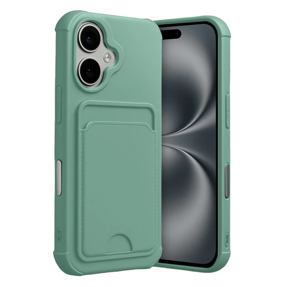 İphone 17 Kelvin Kartvizitli Silikon - Açık Yeşil ürün görseli 1