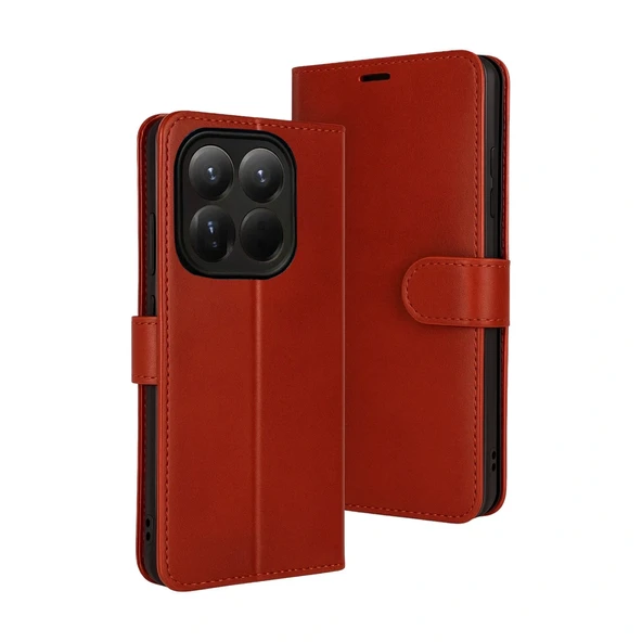 Xiaomi Mi 15T Trend S Plus Kapaklı Kılıf - Kırmızı ürün görseli 1