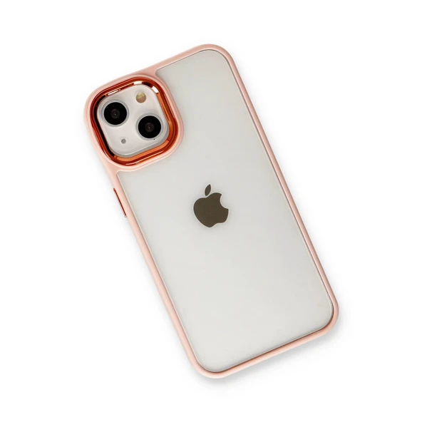 İphone 14 Plus Kılıf Dora Kapak - Pudra - Resim 3