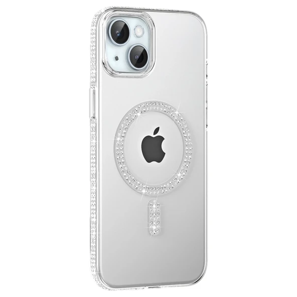 Joko İphone 14 Move Taşlı Magsafe Kapak - Natural Grey ürün görseli 1