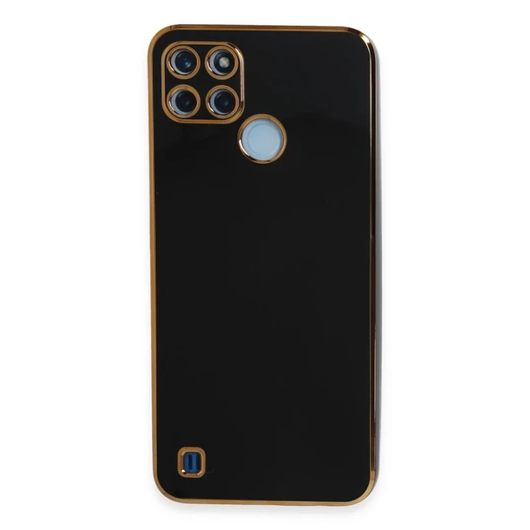 Realme C25Y Kılıf Volet Silikon - Siyah ürün görseli 1