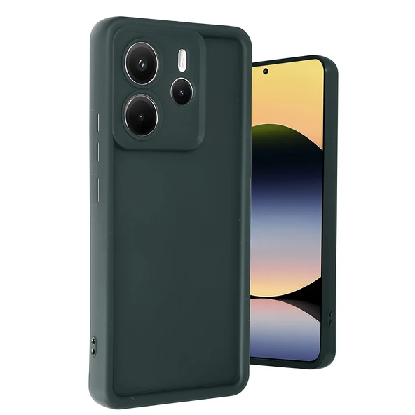 Xiaomi Redmi Note 14 4G Kılıf Viera Silikon - Koyu Yeşil ürün görseli 1