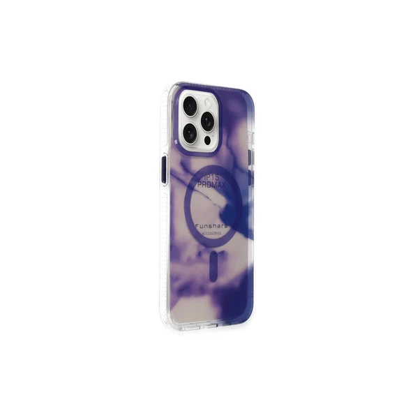 Joko İphone 15 Pro Max Phantom Magsafe Kapak - Mor - Resim 2