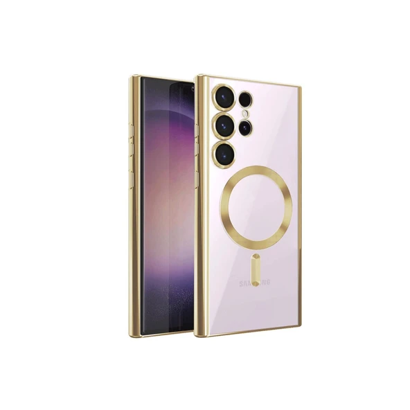 Samsung Galaxy S24 Ultra Kılıf Kross Magneticsafe Kapak - Gold ürün görseli 1