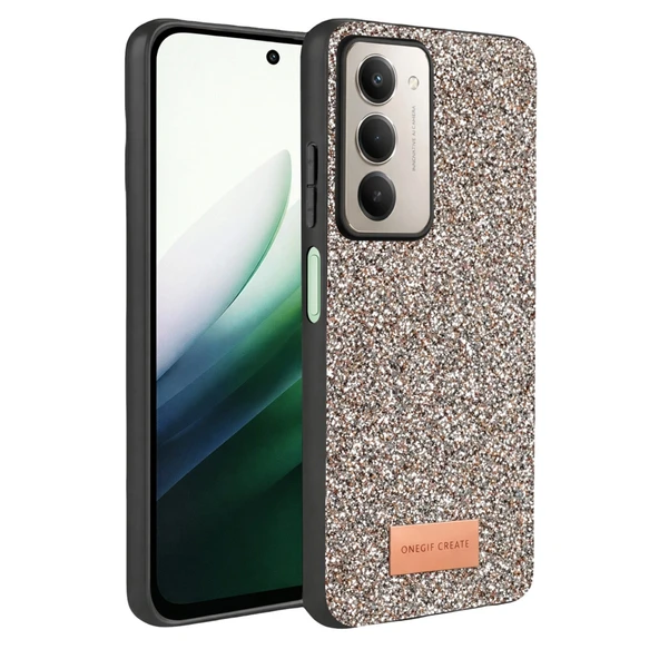 Onegif Xiaomi Redmi 15 4G Bright Simli Kapak - Gümüş ürün görseli 1