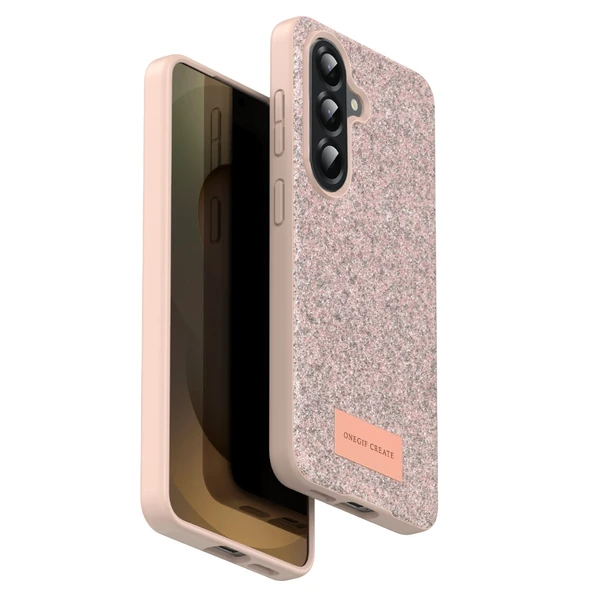 Onegif Samsung Galaxy A17 5G Bright Simli Kapak - Pembe ürün görseli 1