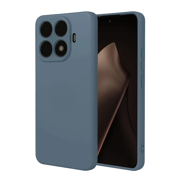 Xiaomi Mi 15T Pro Nano İçi Kadife Silikon - Gri ürün görseli 1