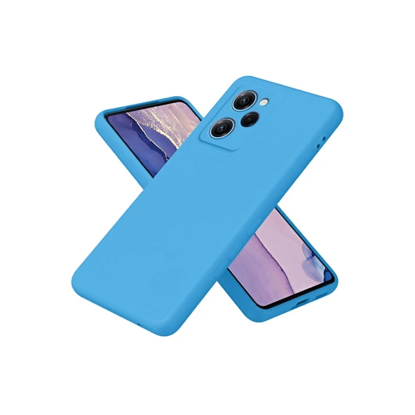 Xiaomi Poco X5 Pro 5G Nano İçi Kadife Silikon - Mavi ürün görseli 1