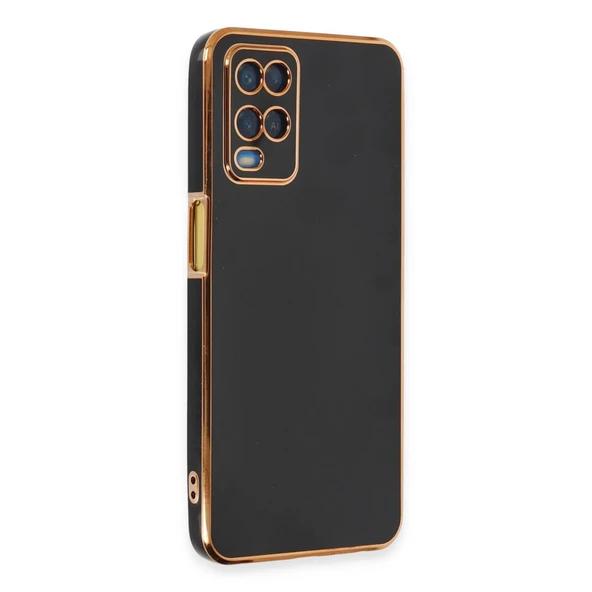 Oppo A54 4G Kılıf Volet Silikon - Siyah ürün görseli 1