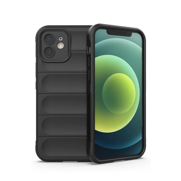 İphone 12 Kılıf Optimum Silikon - Siyah ürün görseli 1