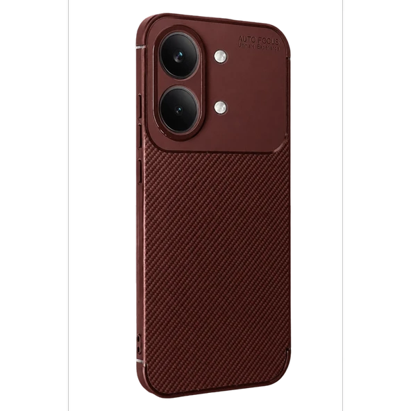 Xiaomi Poco X8 Pro Max Auto Focus Karbon Kapak - Bordo ürün görseli 1