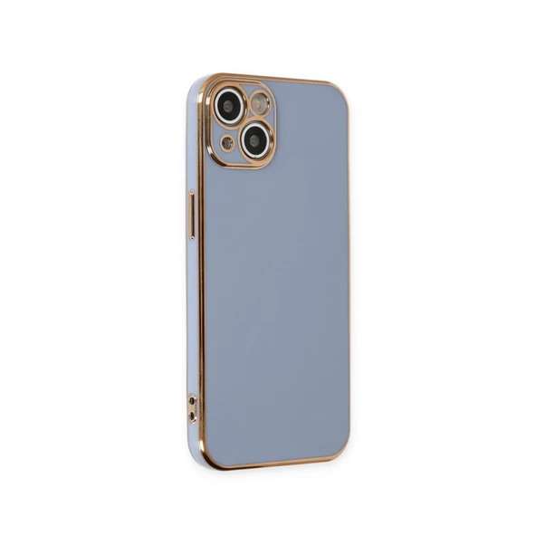 İphone 15 Kılıf Volet Silikon - Mavi - Resim 3