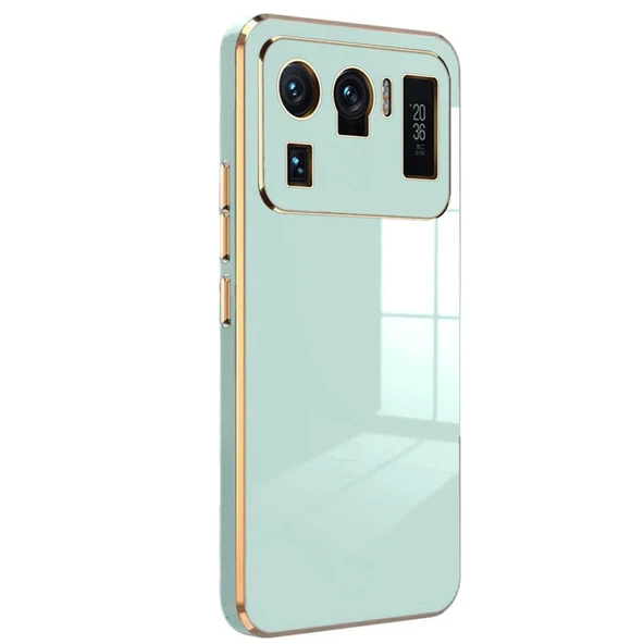Xiaomi Mi 11 Ultra Kılıf Volet Silikon - Açık Yeşil ürün görseli 1