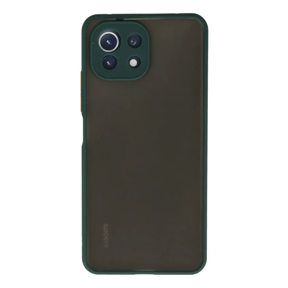 Xiaomi Mi 11 Lite Kılıf Montreal Silikon Kapak - Yeşil ürün görseli 1
